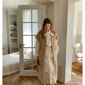 Abrigo largo personalizado para mujer de talla grande nueva piel sintética integrada lana artificial Imitación Piel de visón - Product Image 3