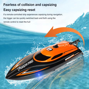 Barco de carreras RC de alta velocidad a prueba de agua de 2,4 GHz 20 KM/H-<span class=keywords><strong>Lancha</strong></span> eléctrica RC con luces-Juguete emocionante - Product Image 5