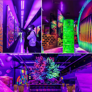 OEM ODM Lampe torche LED <span class=keywords><strong>UV</strong></span> <span class=keywords><strong>36W</strong></span>, lumière noire IP66, pour peinture néon, soirées, clubs, bars, éclairage linéaire disco, barre de lumière <span class=keywords><strong>UV</strong></span> murale - Product Image 3