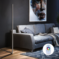 Lampe de sol moderne et minimaliste avec télécommande, style nordique, pour la maison, luminaire décoratif d'intérieur, rvb, vente en gros, w