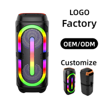Haut-parleur sans fil 5.0 personnalisé en usine ABS-2403 avec basses puissantes, batterie intégrée et lumière RGB pour ordinateur, fêtes intérieures/extérieures et scène