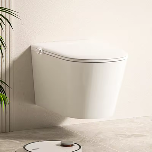 Toilette intelligente murale moderne blanche suspendue avec télécommande automatique en céramique <span class=keywords><strong>WC</strong></span> avec réservoir dissimulé - Product Image 2