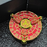 Jeu de rôle personnalisé DnD Donjons & Dragons RPG Jeu de dés en métal filature du bout des doigts polyédriques avec boîte-cadeau