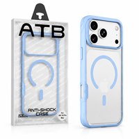 Coque de protection intégrale ATB Premium pour iPhone 17 18 Pro Max, personnalisée, effet mat, magnétique, sensation peau
