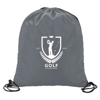 Sac à cordon personnalisé avec logo, sac à dos de sport imperméable en polyester, sac à cordon avec poche zippée pour la remise en forme, la randonnée et les voyages