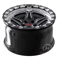 Jantes forgées sur mesure 15x10 17x10 18x11 18x12 5x112 5x120 5x114.3 Beadlock pour Drag Racing, pour Ford Mustang GT Dodge avec finition diamantée
