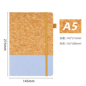 Carnets de notes A5 personnalisés en cuir PU et liège pour étudiants, cadeaux d'entreprise promotionnels en gros - Product Image 4