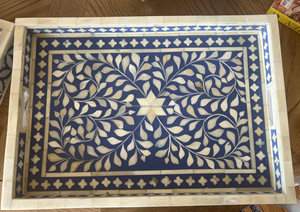 Customized Top Quality Mother Of Pearl Serving Tray Home & Hotel Luxury Elegant <b>Coffee</b> <b>Table</b> Set MOP Storage Tray - Product Image 6