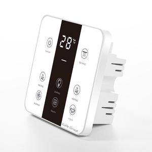 Interrupteur mural tactile 1 bouton YuHe Group en verre trempé Wi-Fi pour commande vocale, application Smart Life, IP20, 10A, 220V, design moderne - Product Image 1