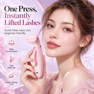 <b>Heated</b> Eyelash Curler 3 <b>Heat</b> Levels Memory Function <b>USB</b> Rechargeable Lash Styling Tool for Daily Makeup - Product Image 3