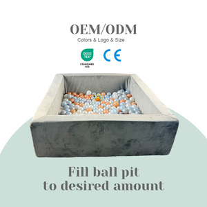 Piscina di Palline Morbide Personalizzata con Copertura Rimovibile, Box per Bambini in Memory Foam, Piscina di Palline Quadrata per Bambini - Product Image 4
