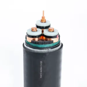 Câble d'alimentation isolé en PVC XLPE blindé en fil d'acier Swa multicœur moyenne tension 185mm2 400mm2