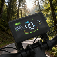Speedometer sepeda listrik pintar, Speedometer dan Odometer elektronik Digital Stopwatch komputer untuk berkendara sepeda