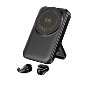 3-in-1 TWS Earbuds Power Bank Stand 7700mAh 15W Wireless <b>Charger</b> 22.5W PD Fast Charge with Watch & Earphone Charging - Product Image 1
