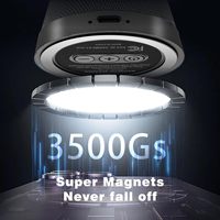 Altavoz Magnético Portátil Inalámbrico BT 5.3 IPX6 a Prueba de Agua para Ducha, con Bajos Potentes, Soporte para Teléfono Celular, para Exteriores, con Batería, Ideal para Regalo