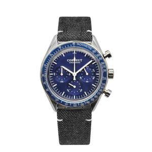 Reloj de pulsera de cuarzo Para hombre, cronógrafo analógico de acero inoxidable, marca superior, al por mayor - Product Image 3