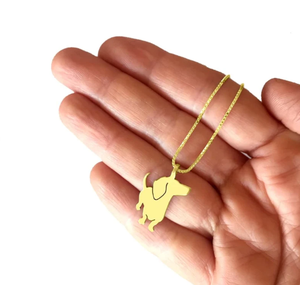 Dachshund collar 18K chapado en oro Dachshund colgante Doxie collar salchicha perro joyería regalo para los amantes del Dachshund - Product Image 3