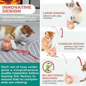 Distributeur automatique de friandises pour chat avec mécanisme à ressort, jouet interactif pour animaux domestiques, puzzle alimentaire pour usage intérieur, en plastique, motif dessin animé - Product Image 2