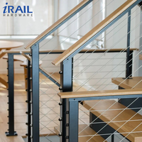 Kit de garde-corps en câble en acier inoxydable 316 pour balcon extérieur, systèmes de garde-corps en fil métallique avec outil de sertissage, design moderne pour escaliers