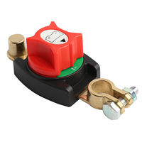 Interrupteur de déconnexion de batterie en laiton haute intensité 12-48V 275A, interrupteur d'arrêt de batterie négatif marche/arrêt pour voiture, bateau, camping-car