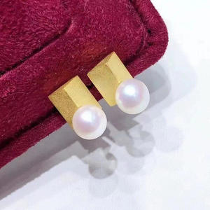 อุปกรณ์ทำเครื่องประดับมุกเงินแท้ S925 ขนาด 8-13 มม. ทรงกลม รุ่น 22161 ต่างหูเงินเรียบง่ายพร้อมฐานเปล่าสำหรับต่างหูแบบติดหู - Product Image 2