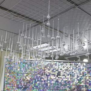 LDJ1041 <span class=keywords><strong>pas</strong></span> <span class=keywords><strong>cher</strong></span> <span class=keywords><strong>mariage</strong></span> fête suspendus décoration clair acrylique goutte d'eau pendentif perles en gros - Product Image 4