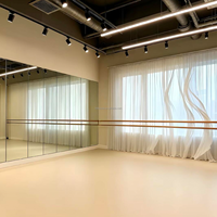 Kommerzieller Indoor-PVC-Sportboden Kunststoffboden für Tanzstudio Ballettakademie Tanzsaal Fitnesscenter Verschleißfest