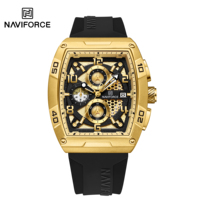 Montre Naviforce 8052 pour homme, quartz, silicone, étanche, sport, tendance.