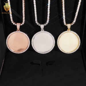 <span class=keywords><strong>Pendentif</strong></span> personnalisé avec <span class=keywords><strong>gravure</strong></span> <span class=keywords><strong>photo</strong></span>, bijou souvenir <span class=keywords><strong>pour</strong></span> <span class=keywords><strong>homme</strong></span>, moissanite VVS, argent sterling 925, certificat GRA - Product Image 5
