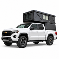 Auvent de camionnette Hiperlion à profil bas en panneaux sandwich isolés en fibre de verre, ouverture rapide et automatique pour Chevrolet Colorado avec benne de 6 pieds