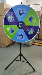 18/24 인치 삼각대 바닥 스탠드 상 휠 행운의 회전 게임 휠 프로모션 활동 무역 쇼 장비 - Product Image 3