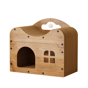 [Yuchong] Customized <b>cat</b> scratching board, wear-resistant corrugated cardboard, vertical double-layer <b>cat</b> bed, integrated <b>cat</b> - Product Image 1