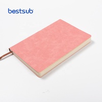 BestSub – Carnet de notes A5 personnalisé rose en cuir PU imprimé par sublimation, classeur économique