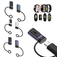 Adaptateur de charge magnétique USB-C vers 2 broches en alliage d'aluminium DOONJIEY CF-XM neuf pour modèles Redmi Band 8/9/10 OTP