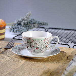American Retro Small Floral Daisy Flower Underglaze Ceramic Coffee or <b>Tea</b> Mug - Product Image 3