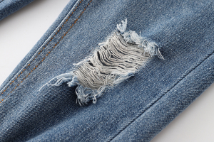 Fashion Ripped Wholesale Boutique Distressed Design New High Quality Kids Casual Clothing Baby Boys <b>Girls</b> Denim Long Pants <b>Jeans</b> - Product Image 3