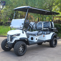 Voiture de golf électrique CAMP 6 places avec batterie au lithium 72V, porte-bagages, homologuée pour la route, buggy de golf pour touristes