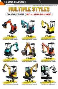 Miniescavatore Cingolato Tobeter HR12, 950kg, Benna da 0,018m, Motore Koop da 15KW, Alta Efficienza, Mini Escavatore da Costruzione 0,8-2 Tonnellate - Product Image 5