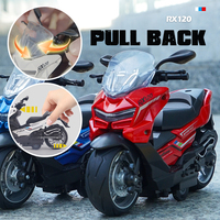 Présentoir de voitures en alliage métallique moulé sous pression Fashion Two Wheels Summer Motorcycle Toy Model De Motocicleta For Kids Collection Gifts