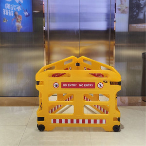 ポータブルテレスコピックプラスチック折りたたみ構造警告フェンス交通障壁ポリマー安全バリアドアエレベーターメンテナンス - Product Image 3