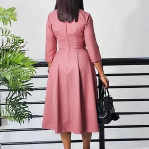 Robes longues de soirée formelles pour femmes, grandes tailles, manches longues, pour femmes rondes, fabrication usine - Product Image 2