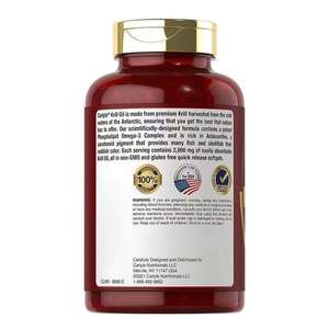 Kapsul Minyak Krill Antartika Premium OEM Softgel Astaxanthin Suplemen Omega 3 EPA DHA Fosfolipid Kapsul Minyak Krill - Product Image 3