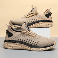 Chaussures de course décontractées pour hommes, nouvelle collection printemps-été, respirantes, en maille, tendance, légères, semelle souple, confortables, à lacets