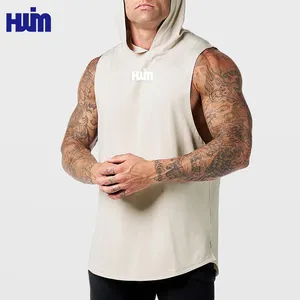 Moden Herren Trainings-Tank-Oberteile Muskel-Kapuzenpullover Herren abgeschnitten Trainings-Kapuzenpullover Fitnessstudio Sport Tank-Shirts ärmellose Trainings-Kapuzenpullover