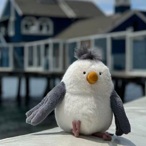 New Jelly Cat Chipper Seagull Super Soft Edredón de peluche de juguete Animal relleno Accesorios de vacaciones Patatas fritas Partner Beach Seaside - Product Image 2