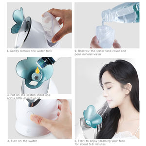 Vaporizador Facial Iónico para el Hogar, Humidificador con Vapor Cálido, Atomizador para Sauna Facial, Spa, Sinusitis, Hidratante - Product Image 3