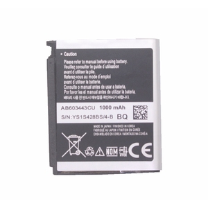AB603443CU 1000mAh Replacement Battery for Samsung S5230C F488E G800 CE RoHS Wholesale <b>Bulk</b> High Quality 0 Cycle - Product Image 3
