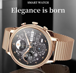 ساعة ذكية عصرية V60 للنساء ساعة ذكية BT تتصل بهواتف أندرويد و IOS ساعة يد نسائية بشاشة ملونة تعمل باللمس بالكامل - Product Image 5