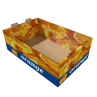 Boîte en papier durable, recyclable, personnalisée, biodégradable, pour fruits (dragon fruit, ananas, banane, orange, cerise) et légumes (laitue, tomate) – Vente en gros