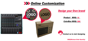 Mélangeur audio professionnel GAX-TK8 à 8 canaux avec contrôle multicanal et effet d'égalisation pour l'enregistrement, diffusion en direct KSong - Product Image 5